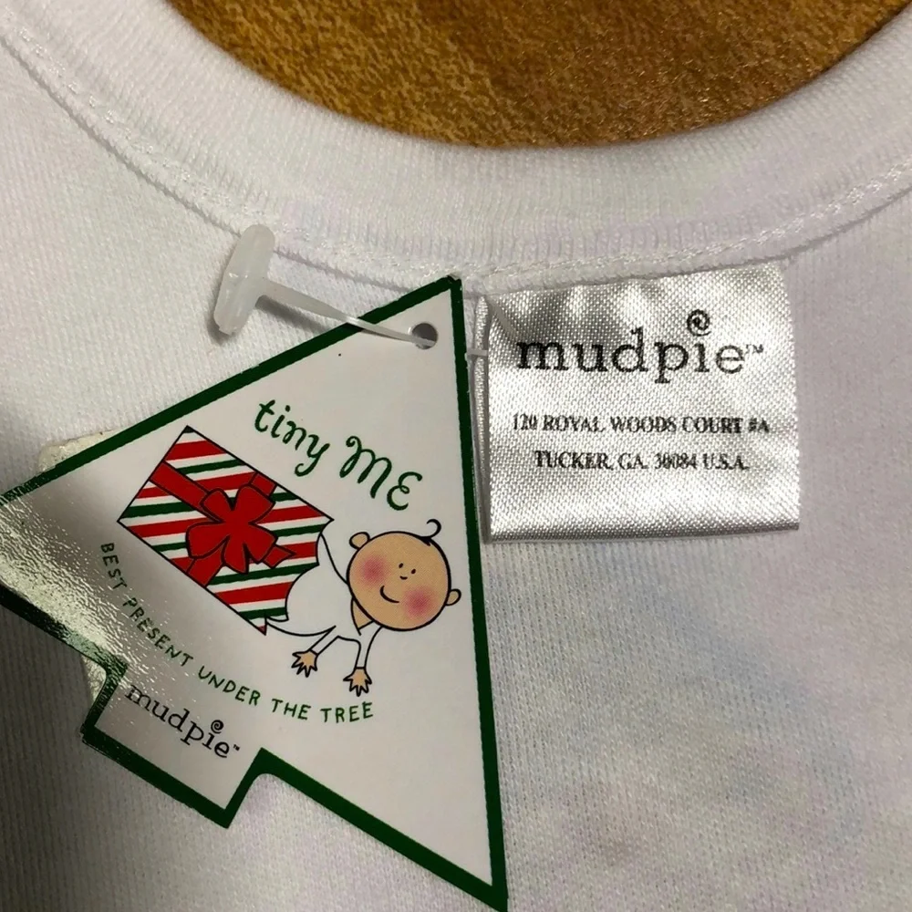 Mud Pie Christmas Bib  NWT